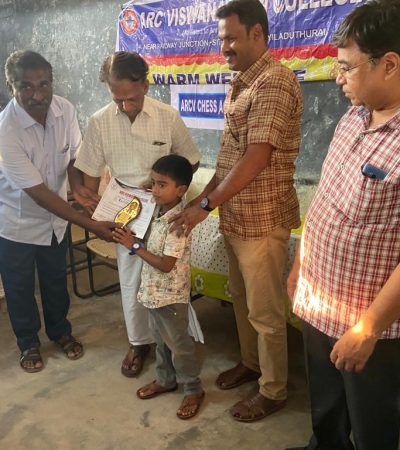 6th Place in Cholamandalam Level Children Chess Tournament-2023 @ Mayiladuthurai