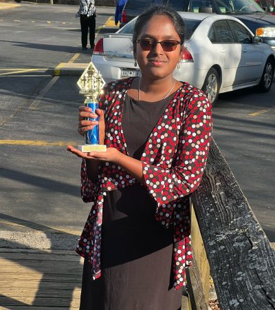 Harshini Rajadurai Secured Women Section 3rd Place in South Carolina Scholastic Championship-2022