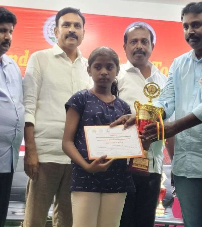 Secured 3rd Place in U13 Girls TN State Level Children Chess Tournament